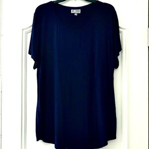 JM Collection XL Dark Navy Tunic